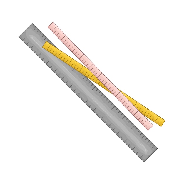 Vector illustration of ruler