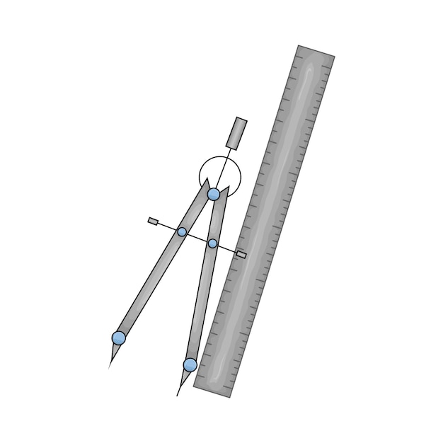 Vector illustration of ruler