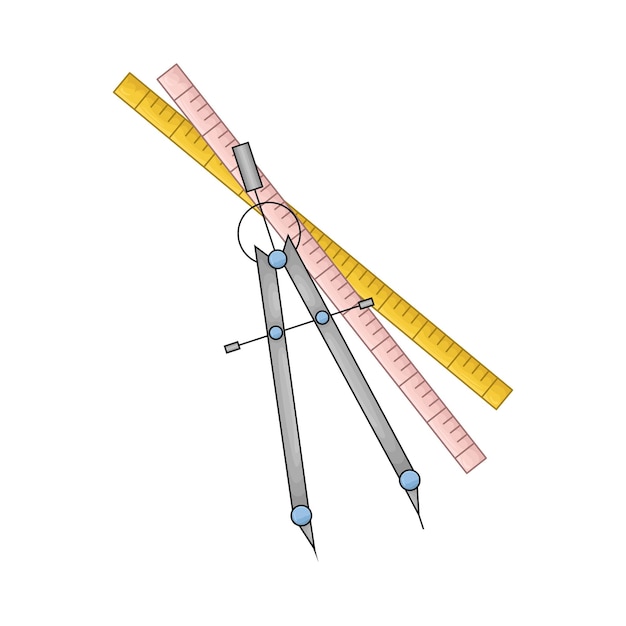 Vettore illustrazione del righello