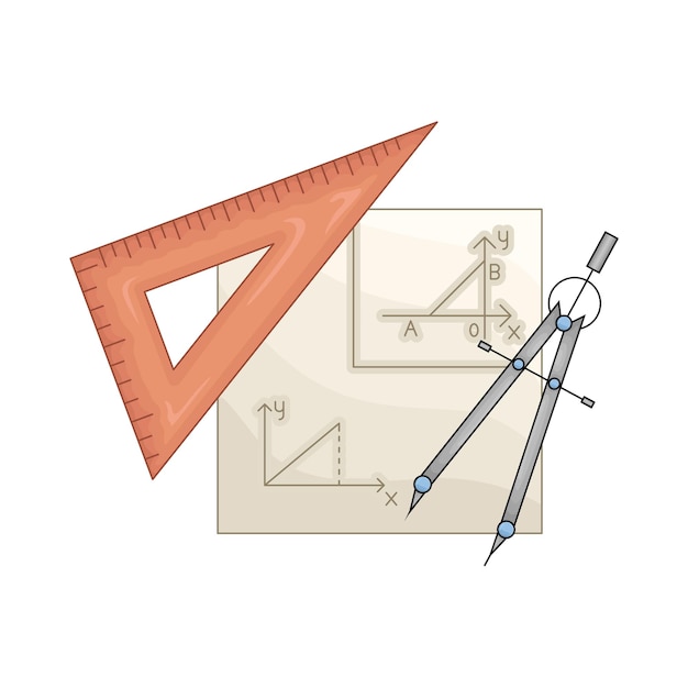 Vector illustration of ruler