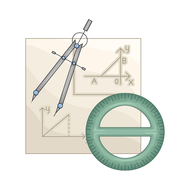 Vettore illustrazione del righello