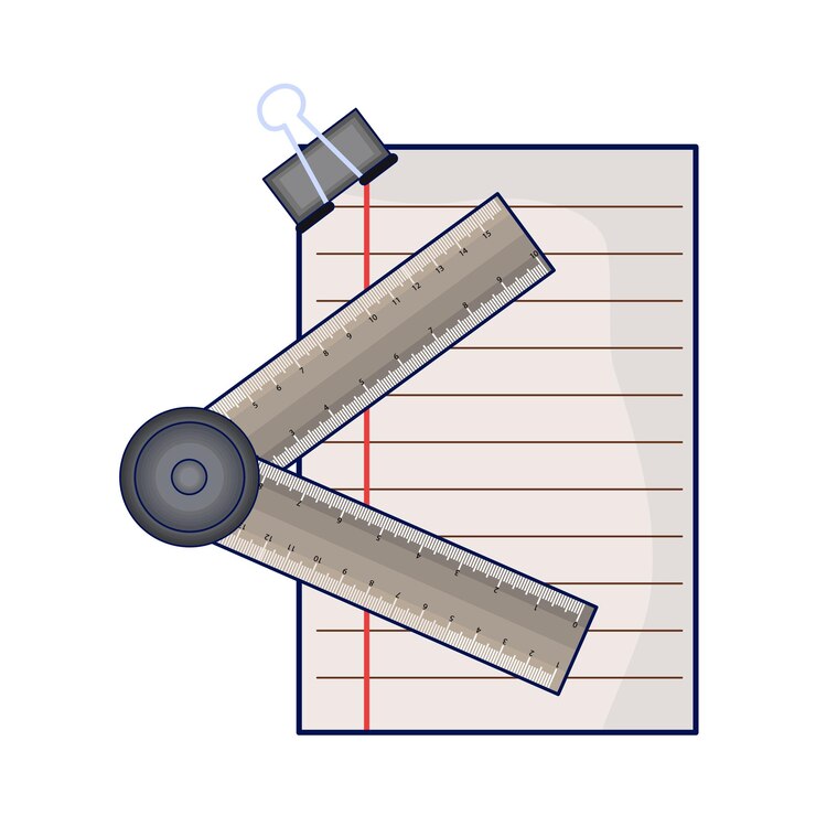 Vector illustration of ruler