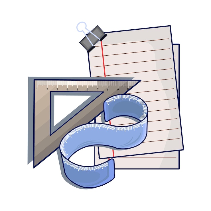 Vector illustration of ruler