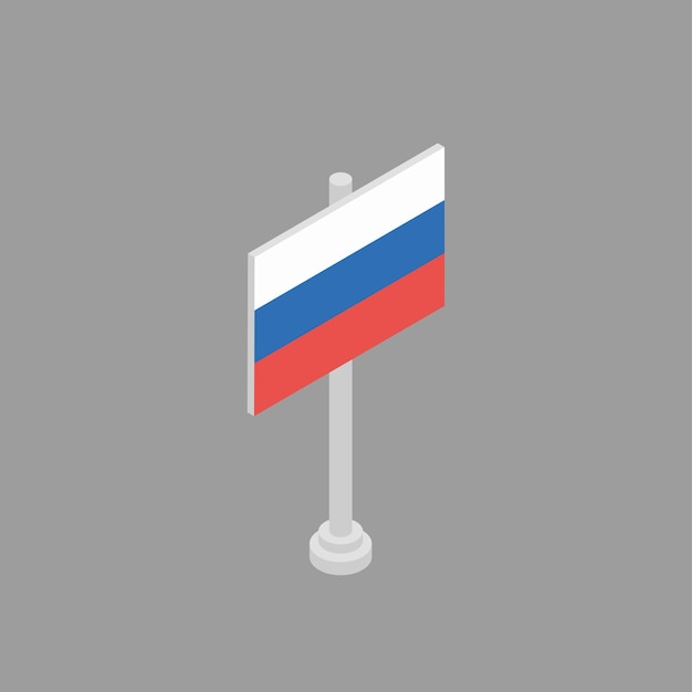 Иллюстрация шаблона флага России