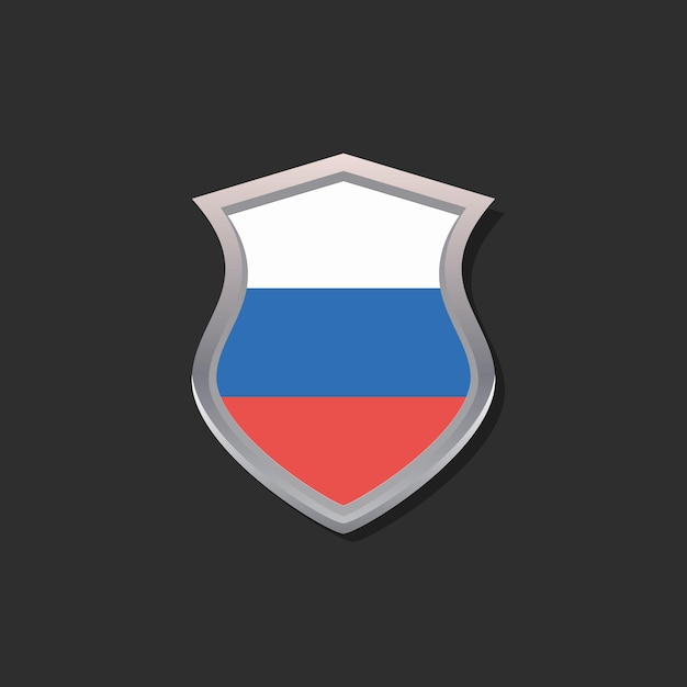 Illustration of russia flag template