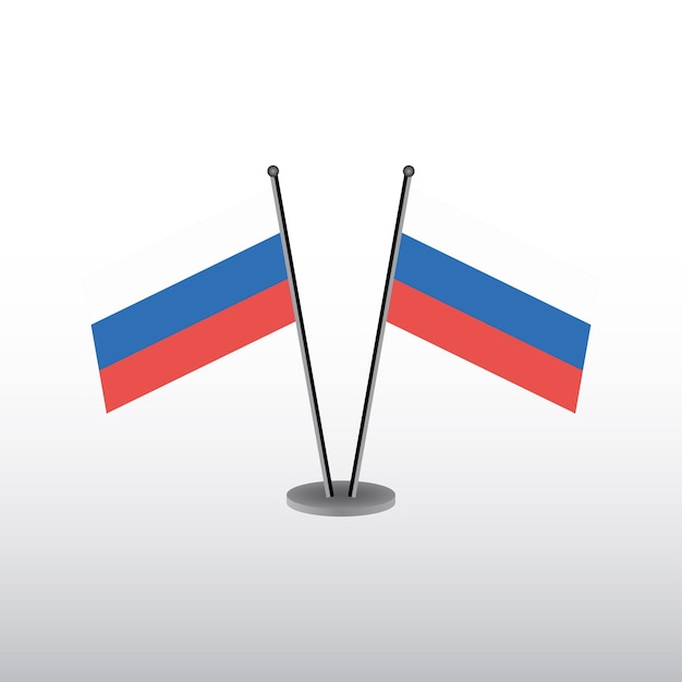 Illustration of Russia flag Template