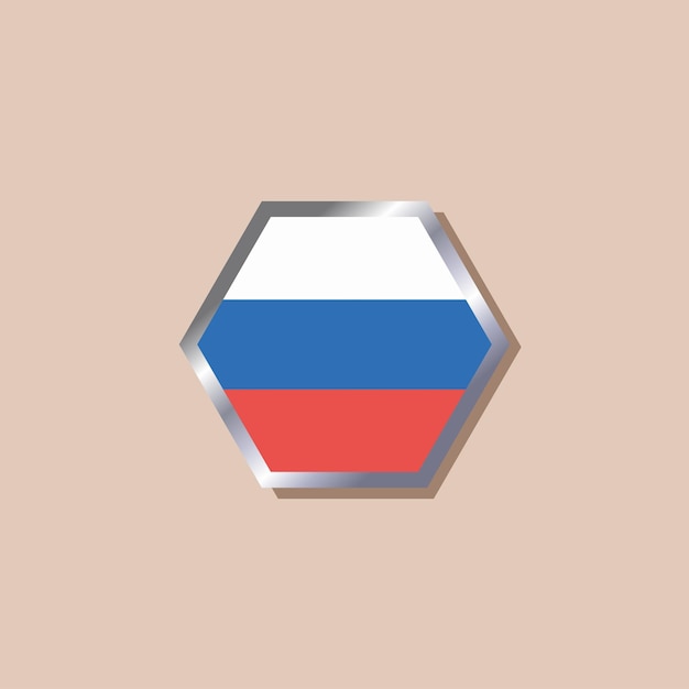 Illustration of Russia flag Template