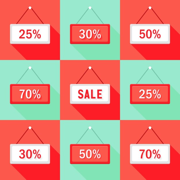 Vector illustration of sale percent icon