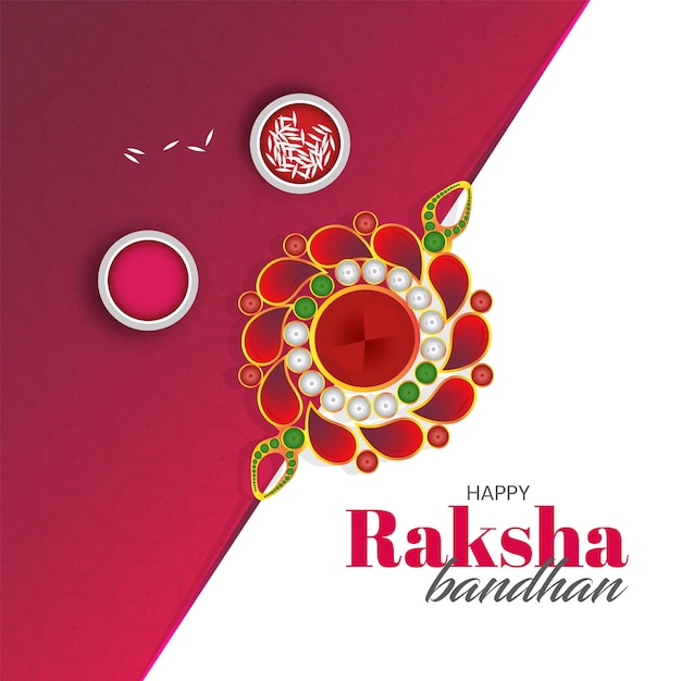 Vector illustration of sale and promotion banner poster with decorative rakhi for raksha bandhan indian