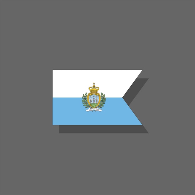 Vector illustration of san marino flag template