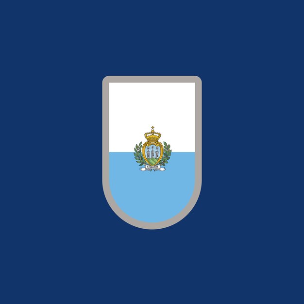 Иллюстрация шаблона флага Сан-Марино