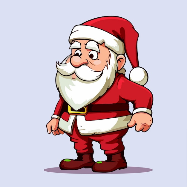 Illustration santa claus ready for christmas