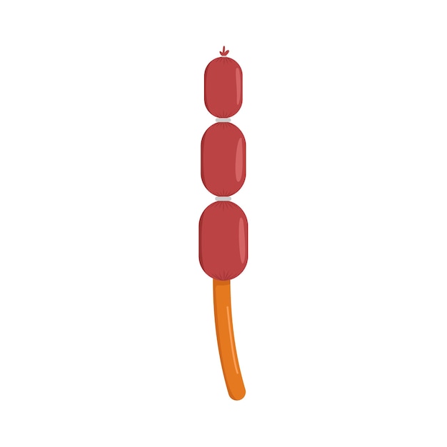 Vector illustration of sausage