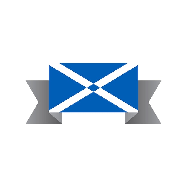 Illustration of scotland flag template