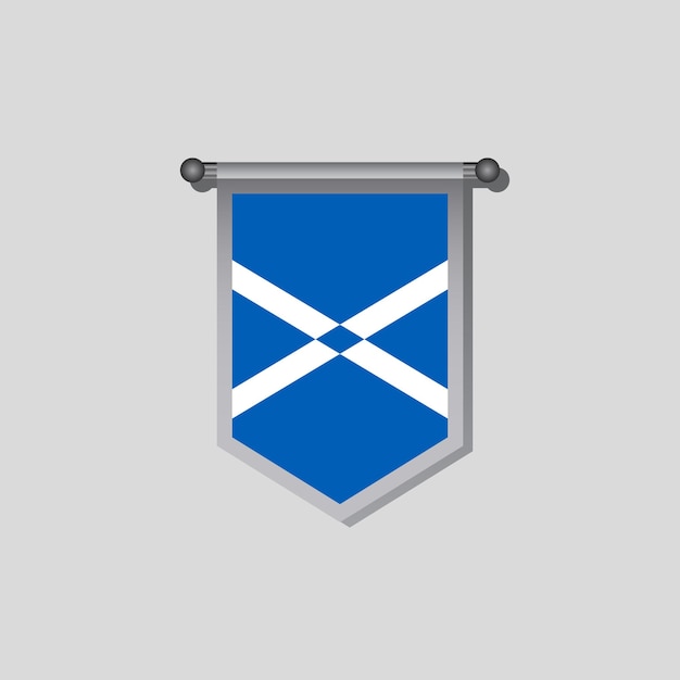 Vector illustration of scotland flag template