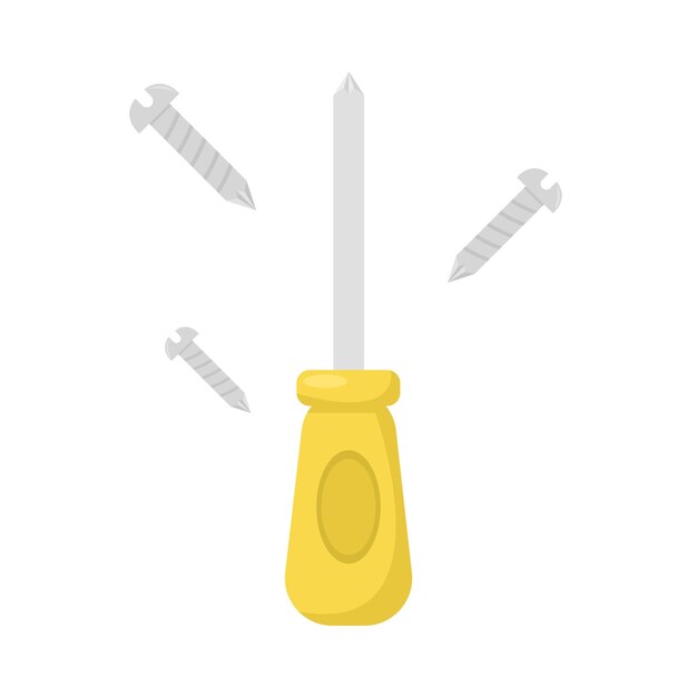 Vector illustration of screwdriver