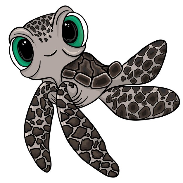 Illustration of sea turtle