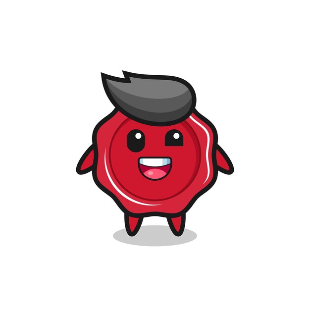 illustration of an sealing wax character with awkward poses