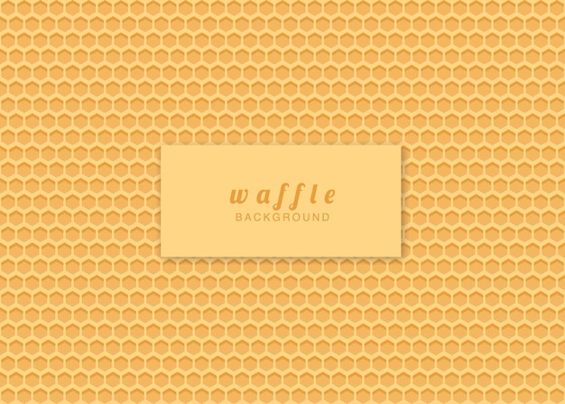 Vector illustration of seamless pattern background waffle