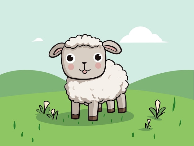 L'illustrazione delle pecore serene