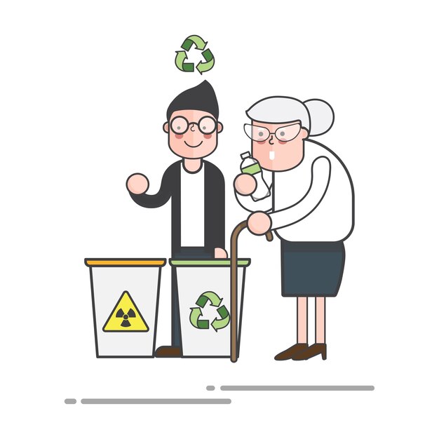환경 벡터 일러스트 레이 션 세트