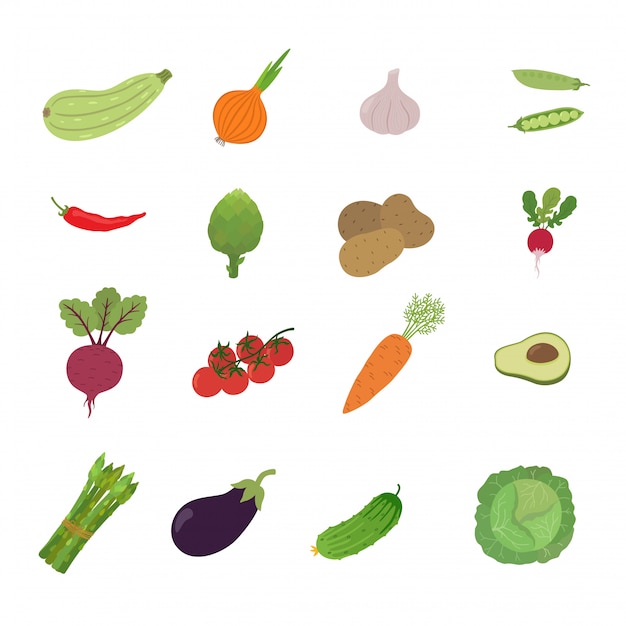 Illustrazione set vegetale