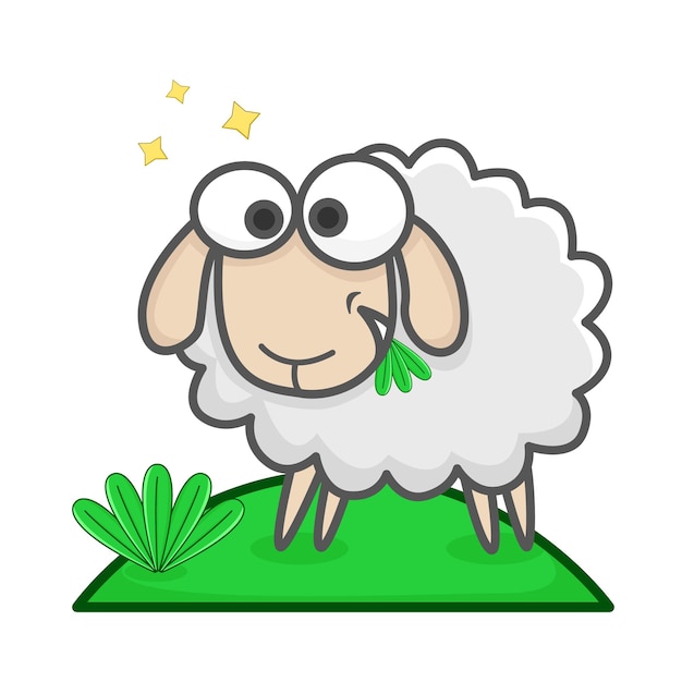 Vector illustration of sheep