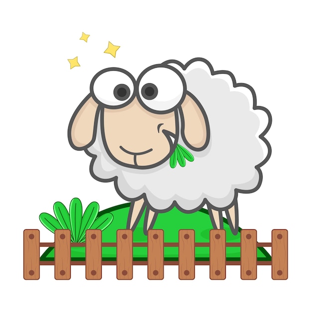 Vector illustration of sheep