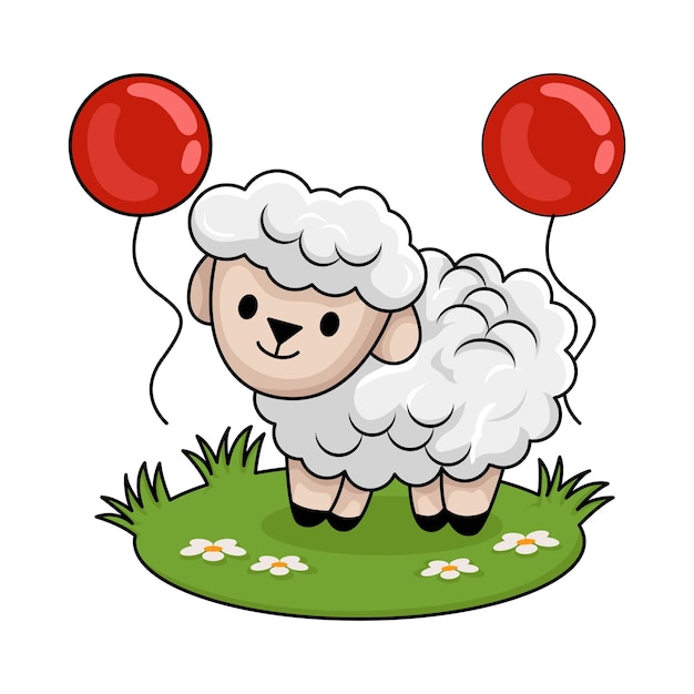 Illustration of sheep