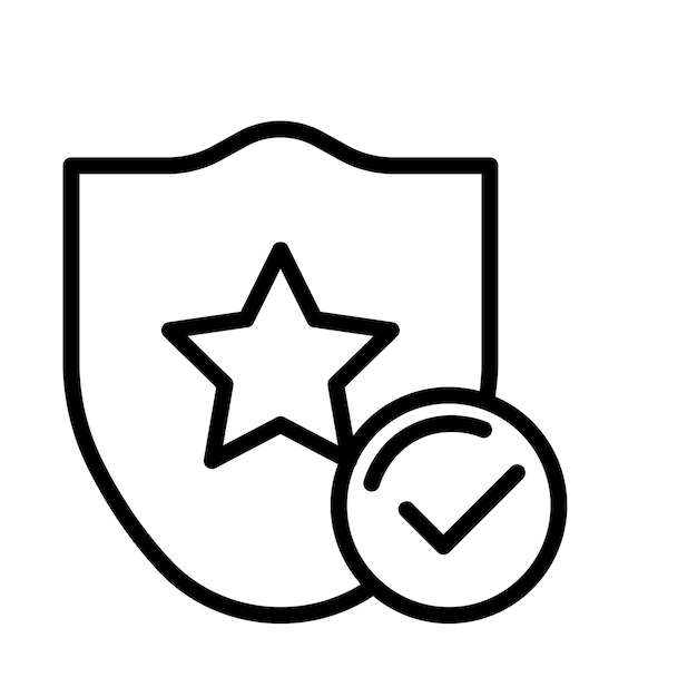 Vector illustration of shield