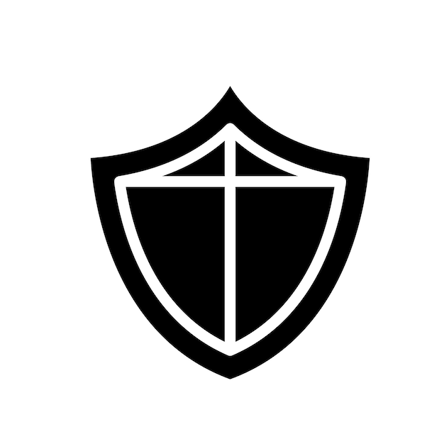 Vector illustration of shield