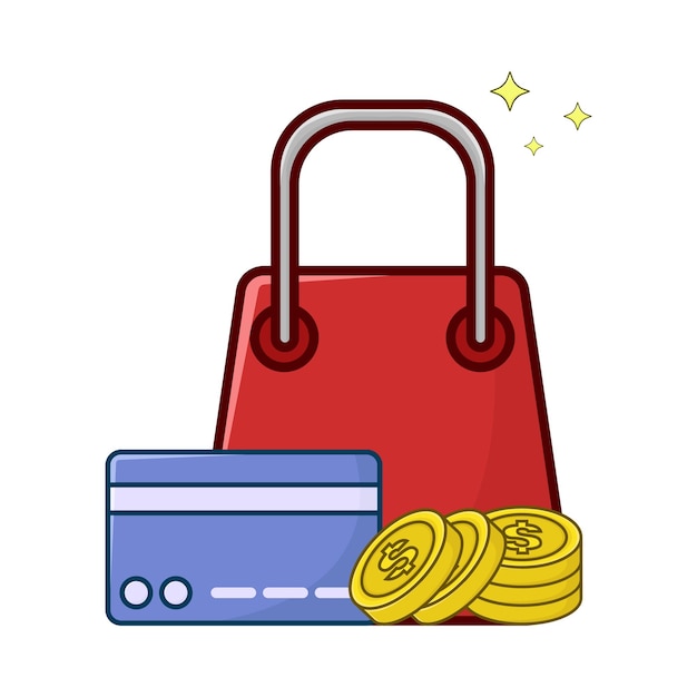 Illustration of shop bag