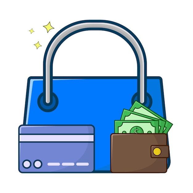 Vector illustration of shop bag