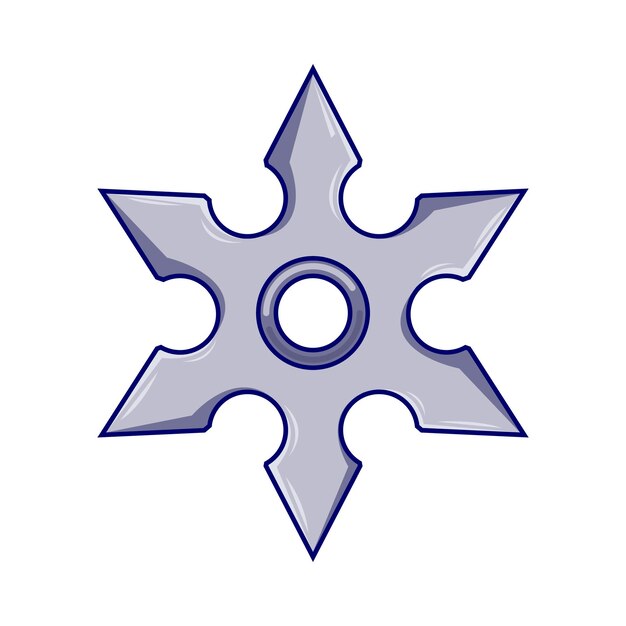 Vector illustration of shuriken