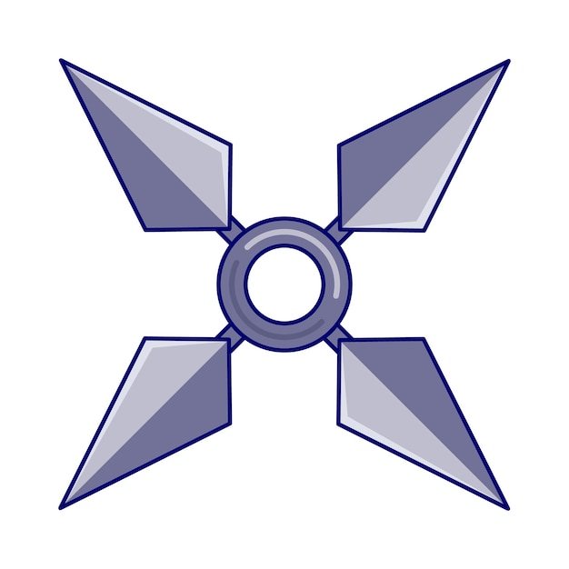 Vettore illustrazione di shuriken