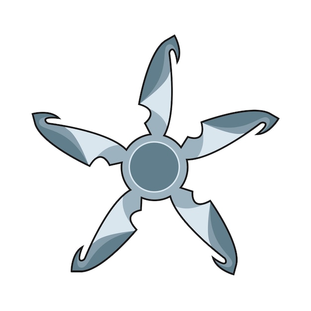 Vector illustration of shuriken