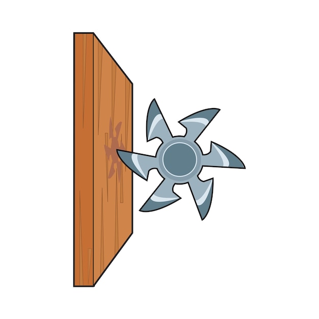 Illustration of shuriken