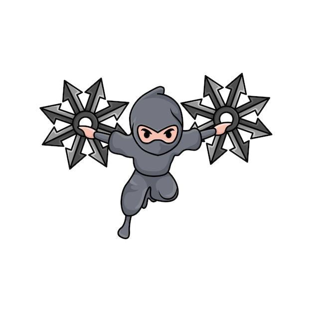 Vettore illustrazione di shuriken