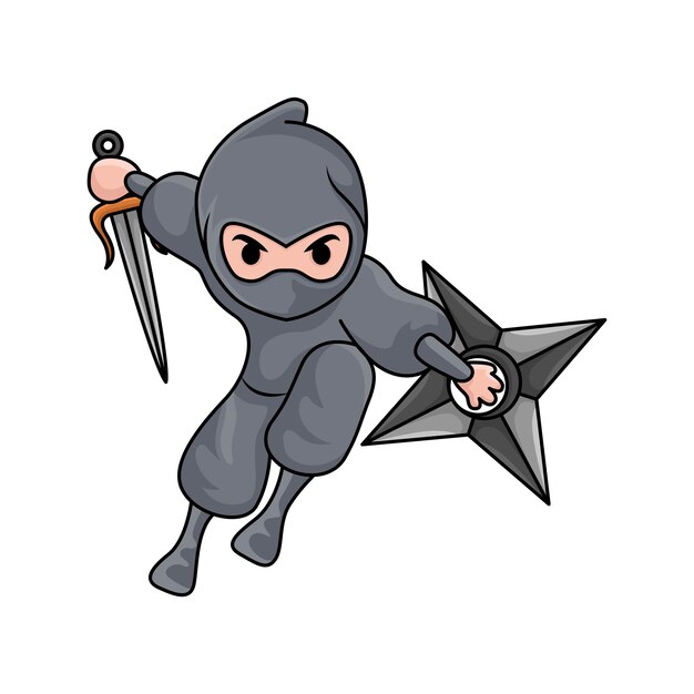 Vettore illustrazione di shuriken