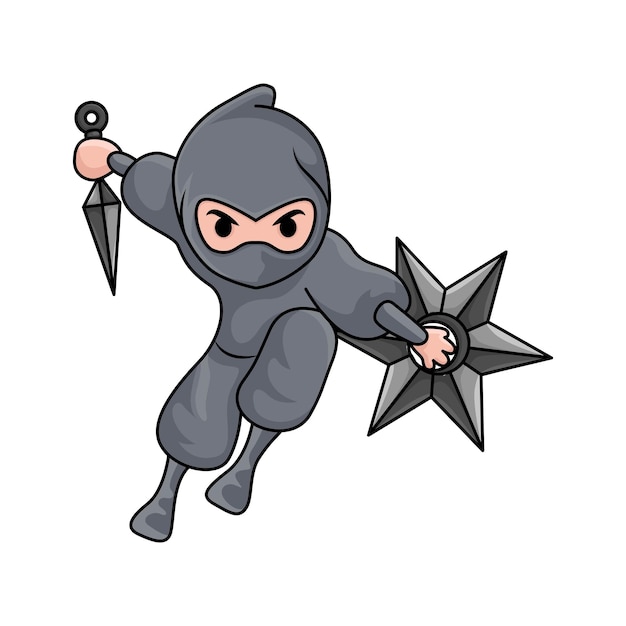 Vettore illustrazione di shuriken