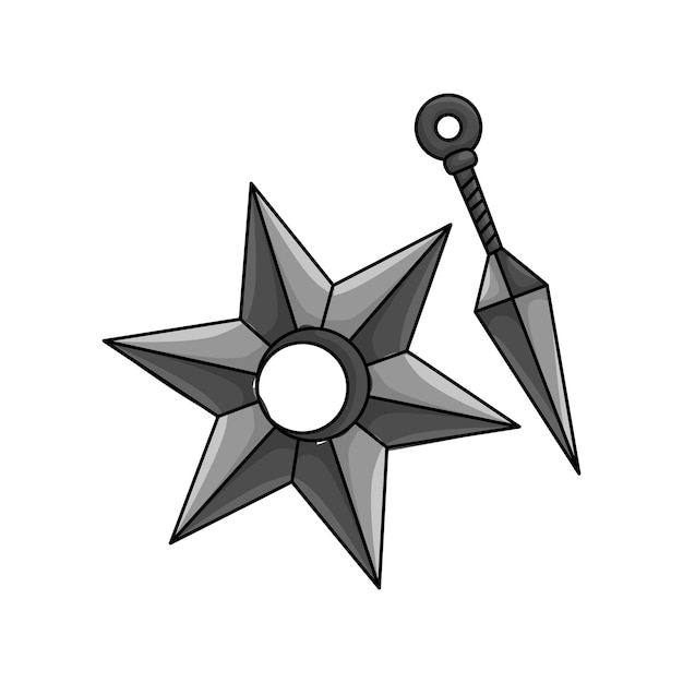 Illustrazione di shuriken