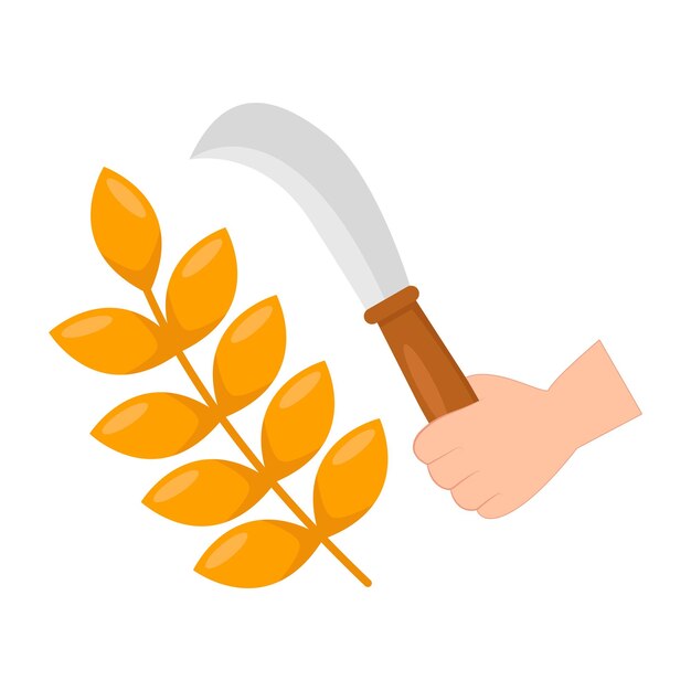 Vector illustration of sickle