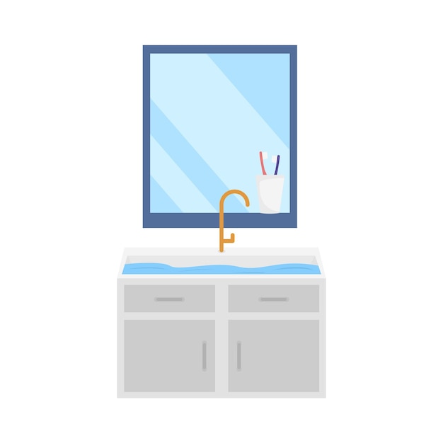 Vector illustration of sink