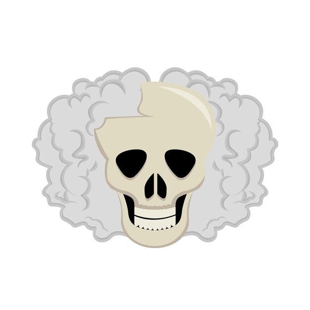 Vector illustration of skull