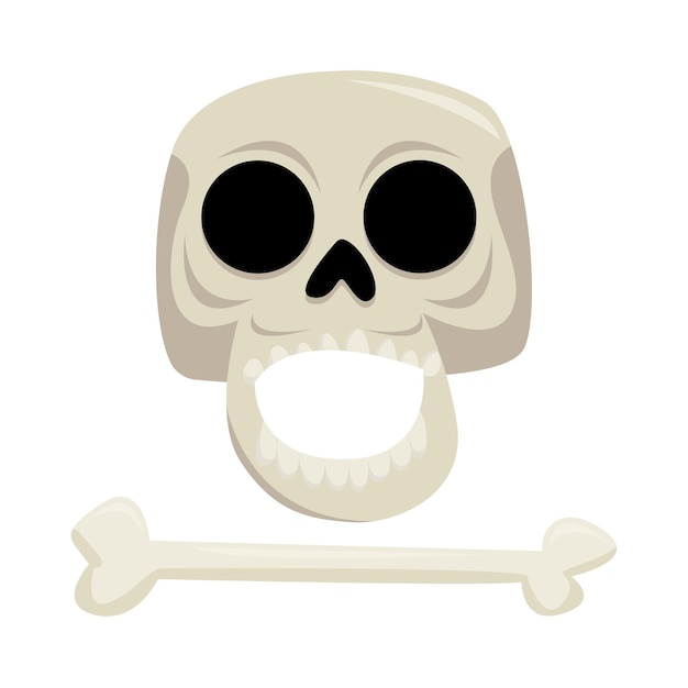 Vector illustration of skull