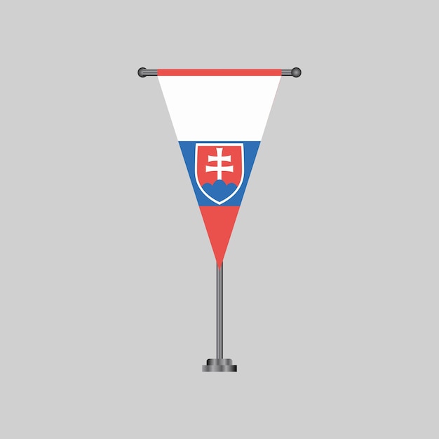 Illustration of slovakia flag template