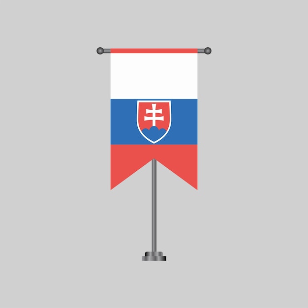 Illustration of Slovakia flag Template