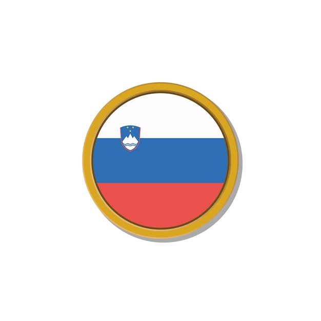 Vector illustration of slovenia flag template