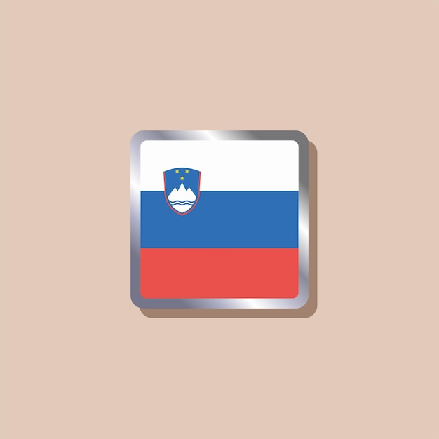 Illustration of Slovenia flag Template