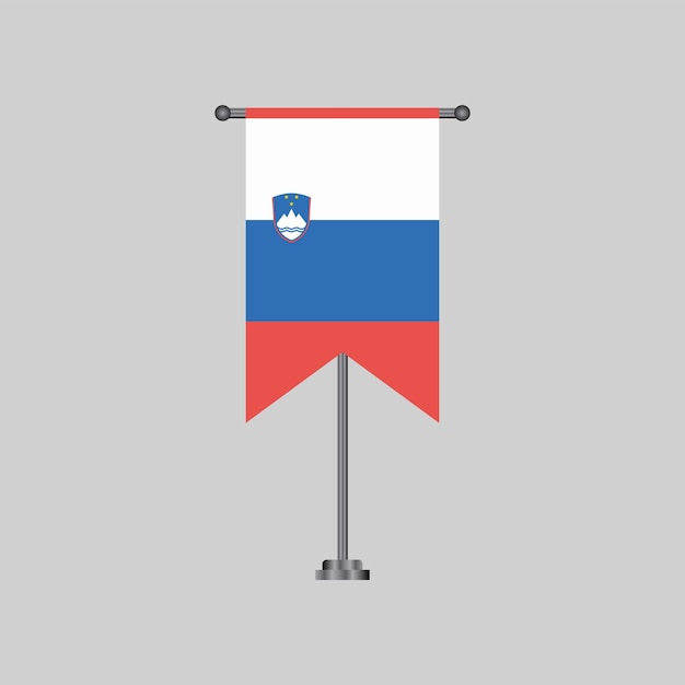 Illustration of Slovenia flag Template